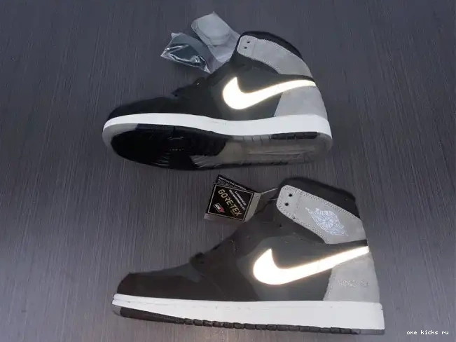 Chep Onekick Black Gore-Tex 1 Jordan High Grey Particle Retro Element DB2889-001 0326